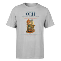 Thumbnail for Worcester Regional Airport (ORH) T-Shirt single-side front print in Light Gray | worcester-regional-airport-orh-double-side-t-shirt