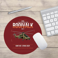 Thumbnail for Denel Rooivalk Mk 1F design on dark red round mouse pad