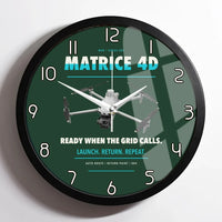 Thumbnail for DJI Matrice 4D design on dark green framed wall clock