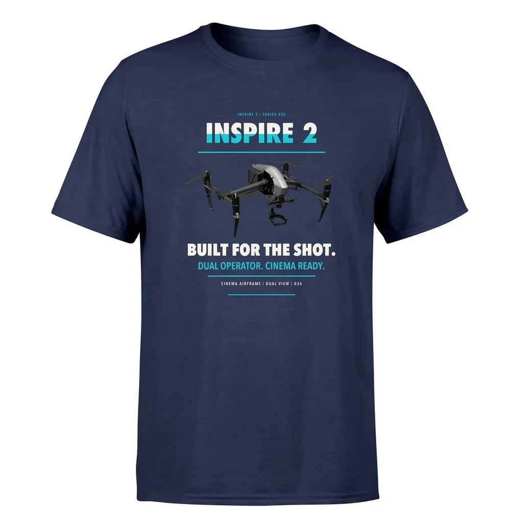 DJI Inspire 2 design on navy blue single side