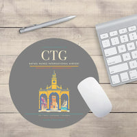 Thumbnail for Rafael Nunez International Airport CTG Mouse-Pad Round - Gray