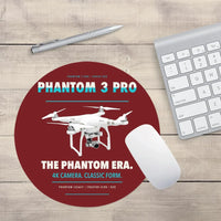 Thumbnail for DJI Phantom 3 Professional design on dark red round mouse pad