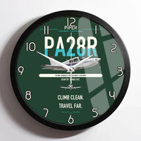 Thumbnail for Piper PA-28R Arrow III design on dark green framed wall clock