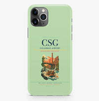 Thumbnail for Columbus Airport (CSG) design on light green iPhone 16 Pro MagSafe case