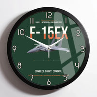 Thumbnail for F-15EX Eagle II Connect Carry Control design on dark green framed wall clock