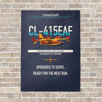 Thumbnail for Canadair CL-415EAF vertical canvas print - no frame - navy blue background
