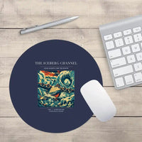 Thumbnail for VINTAGE G4276 - The Iceberg Channel - Designed Mouse Pads design on navyblue round