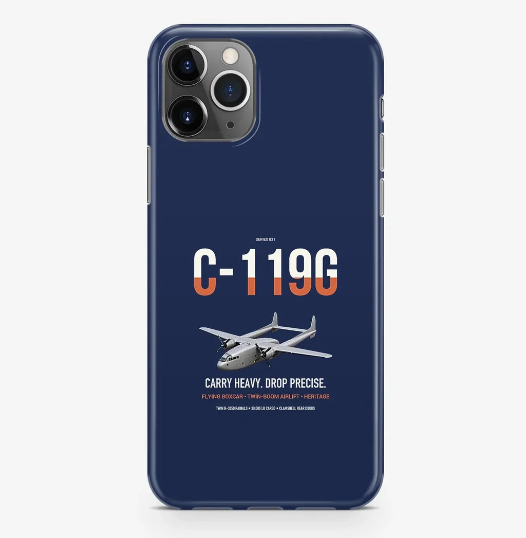 C-119G Flying Boxcar design on navy blue magsafe iphone case, for iPhone Pro Max