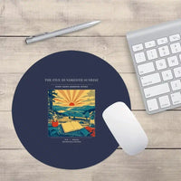 Thumbnail for VINTAGE G4500 - The Five Hundredth Sunrise - Designed Mouse Pads design on navyblue round