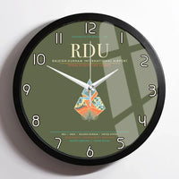 Thumbnail for Raleigh-Durham International Airport RDU Wall-Clock Framed - Green Army