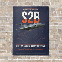 Thumbnail for Blackburn Buccaneer S2B vertical canvas print - no frame - navy blue background