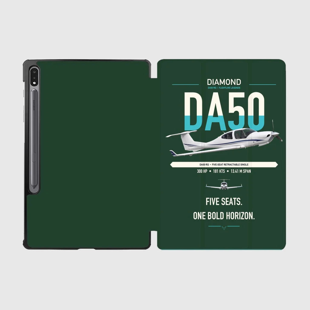 Diamond DA50 RG design on dark green samsung tablet tablet case