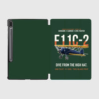 Thumbnail for F11C-2 Goshawk Dive from the High Hat design on dark green samsung tablet tablet case