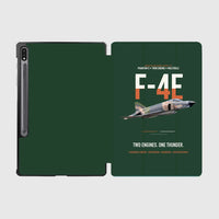 Thumbnail for F-4E Phantom II Two Engines One Thunder design on dark green samsung tablet tablet case