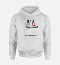 Thumbnail for Dassault Mystère IV A design on white double-side hoodie, single-side print