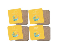 Thumbnail for President Donald J. Trump International Airport DJT  West Palm Beach Coaster 4-Pieces-Set - Yellow