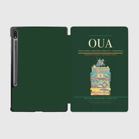 Thumbnail for Thomas Sankara International Airport (OUA) design on dark green samsung tablet tablet case