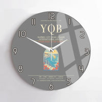 Thumbnail for Quebec City Jean Lesage International Airport YQB Wall-Clock No-Frame - Gray
