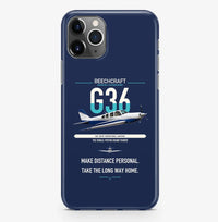 Thumbnail for Beechcraft Bonanza G36 design on navy blue magsafe iphone case, for iPhone Pro Max