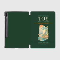 Thumbnail for Toyama Airport (TOY) design on dark green samsung tablet tablet case