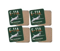 Thumbnail for E-11A BACN design on dark green 4 pieces set coaster
