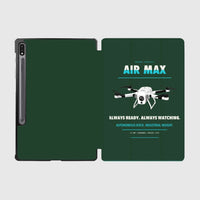 Thumbnail for Percepto Air Max design on dark green samsung tablet tablet case