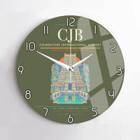 Thumbnail for Coimbatore International Airport CJB Wall-Clock No-Frame - Green Army