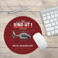 Thumbnail for Airbus H135 Juno HT1 design on dark red round mouse pad