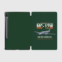 Thumbnail for MC-12W Liberty Eyes Over The Ground design on dark green samsung tablet tablet case