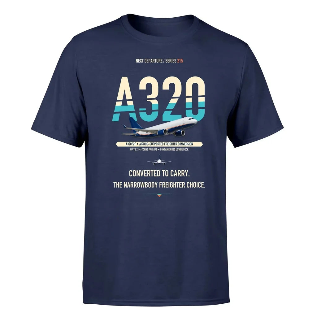 Airbus A320P2F design on navy blue single side