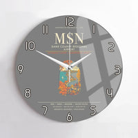 Thumbnail for Dane County Regional Airport Madison MSN Wall-Clock No-Frame - Gray