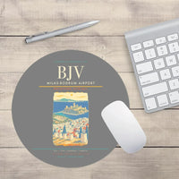 Thumbnail for Milas-Bodrum Airport BJV Mouse-Pad Round - Gray