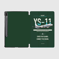 Thumbnail for NAMC YS-11A design on dark green samsung tablet tablet case