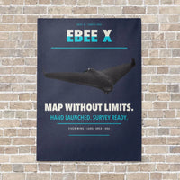 Thumbnail for AgEagle eBee X vertical canvas print - no frame - navy blue background