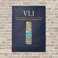 Thumbnail for Bauerfield International Airport VLI — Port Vila vertical canvas print - no frame - navy blue background