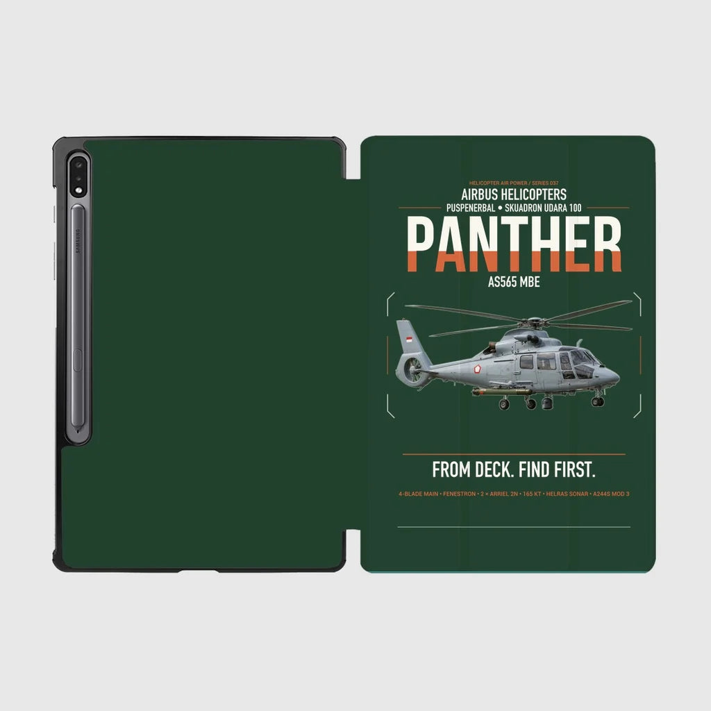 Airbus Helicopters AS565 MBe Panther design on dark green samsung tablet tablet case