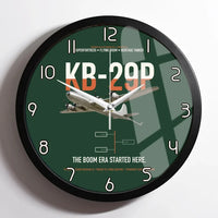 Thumbnail for KB-29P SUPERFORTRESS design on dark green framed wall clock
