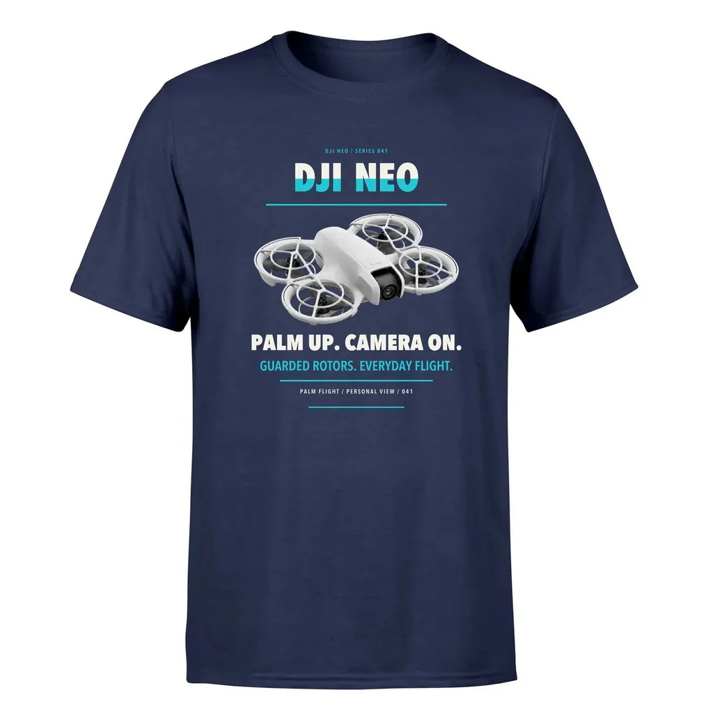 DJI Neo design on navy blue single side