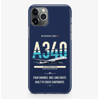 Thumbnail for Airbus A340-200 Case ProMax design on navy blue iphone case promax