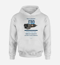 Thumbnail for JT8D design on white hoodie single side
