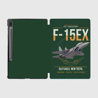 Thumbnail for F-15EX Eagle II design on dark green samsung tablet tablet case