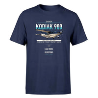 Thumbnail for Daher Kodiak 900 design on navy blue t-shirt, single-side print