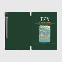 Thumbnail for Trabzon Airport (TZX) design on dark green samsung tablet tablet case