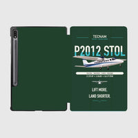 Thumbnail for Tecnam P2012 STOL design on dark green samsung tablet tablet case