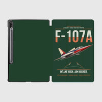 Thumbnail for F-107A Ultra Sabre design on dark green samsung tablet tablet case