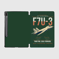 Thumbnail for F7U-3 Cutlass design on dark green samsung tablet tablet case
