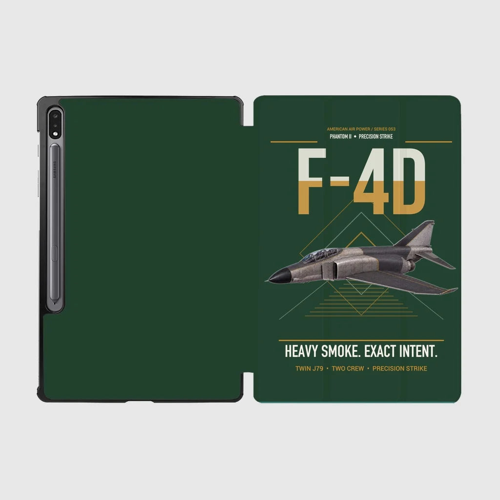F-4D Phantom II design on dark green samsung tablet tablet case