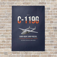 Thumbnail for C-119G Flying Boxcar vertical canvas print - no frame - navy blue background