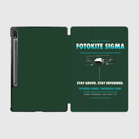 Thumbnail for Fotokite Sigma design on dark green samsung tablet tablet case