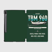 Thumbnail for Daher TBM 960 design on dark green samsung tablet tablet case